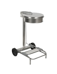 Carrello portasacco in acciaio inox satinato 110L Stilcasa 406/A STILCASA PATTUMIERE E BIDONI