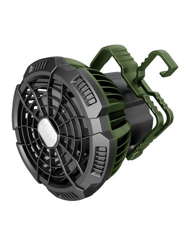 Ventilatore portatile con luce LED da campeggio Ø10 cm MF 0501VL 118620050