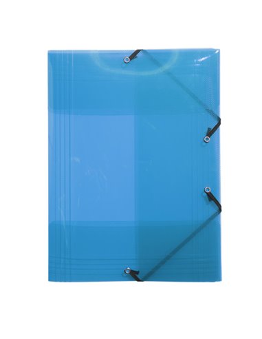 Cartella 3 lembi c/elastici in PP A4 colori ass. 56701E Crystal Colours Exacompt 56701E EXACOMPTA CARTELLINE A TRE LEMBI PLAS...