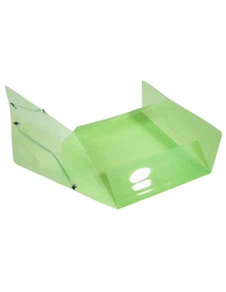 Cartella 3 lembi c/elastici in PP A4 colori ass. 56701E Crystal Colours Exacompt 56701E EXACOMPTA CARTELLINE A TRE LEMBI PLAS...