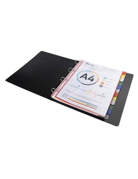 Separatore neutro a 12 TACCHE in PPL colorato A4 Maxi 93H Exacompta 93H EXACOMPTA DIVISORI-SEPARATORI CON TASTI NEUTRI
