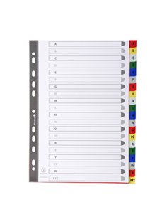 Separatore alfabetico A-Z a 20 TACCHE PPL colorato A4 94E Exacompta 94E EXACOMPTA DIVISORI-SEPARATORI CON TASTI STAMPATI 2