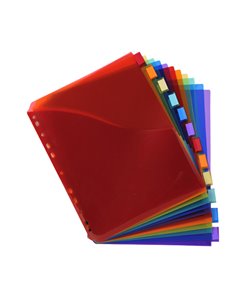 Divisori neutri 12 tasti A4 MAXI c/portaetichetta Col.ass Pp 46971E Exacompta 4844E EXACOMPTA DIVISORI-SEPARATORI CON TASTI N... 2