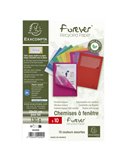 Conf.10 cartelle con finestra Forever 22X31cm Colori assortiti 50200E Exacompt 50200E