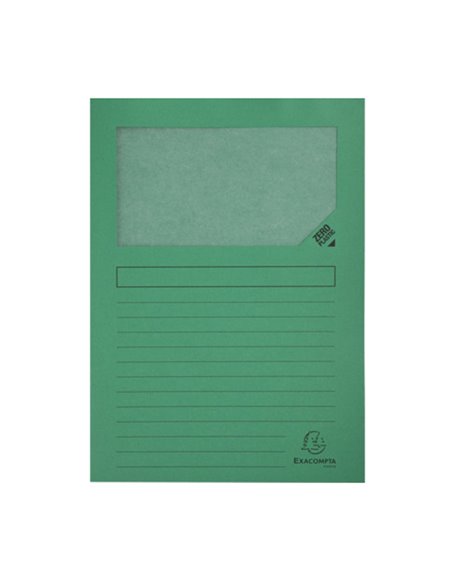 Conf.10 cartelle con finestra Forever 22X31cm Colori assortiti 50200E Exacompt 50200E EXACOMPTA CARTELLINE SEMPLICI