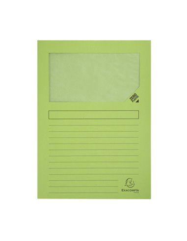 Conf.10 cartelle con finestra Forever 22X31cm Colori assortiti 50200E Exacompt 50200E EXACOMPTA CARTELLINE SEMPLICI