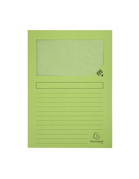 Conf.10 cartelle con finestra Forever 22X31cm Colori assortiti 50200E Exacompt 50200E EXACOMPTA CARTELLINE SEMPLICI