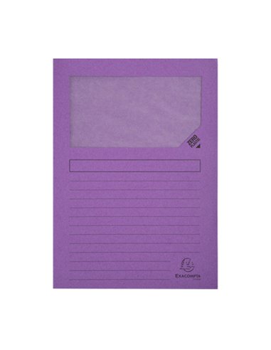 Conf.10 cartelle con finestra Forever 22X31cm Colori assortiti 50200E Exacompt 50200E EXACOMPTA CARTELLINE SEMPLICI