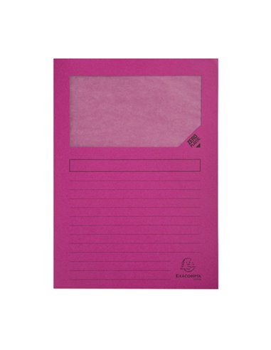 Conf.10 cartelle con finestra Forever 22X31cm Colori assortiti 50200E Exacompt 50200E EXACOMPTA CARTELLINE SEMPLICI