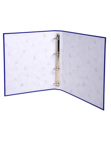 Raccoglitore foderato polipropilene 4anelli 30mm A4 blu scuro 51372E Exacompta 51372E EXACOMPTA RACCOGLITORI AD ANELLI