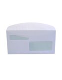 500 buste bianche 115x227mm 80g lembo gommato doppia finestra art.112 BLASETTI 112