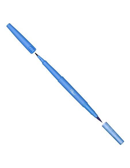 Astuccio 8 colori Flair Dual tip pennarello punta media/brush Papermate 2199386 PAPERMATE PUNTA FELTRO