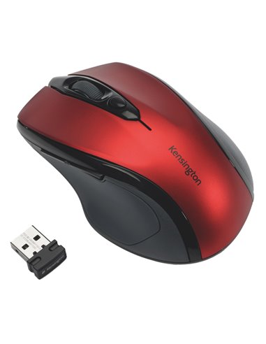 Mouse wireless Pro Fit® di medie dimensioni - rosso rubino-Kensington K72422WW KENSINGTON TASTIERE E MOUSE