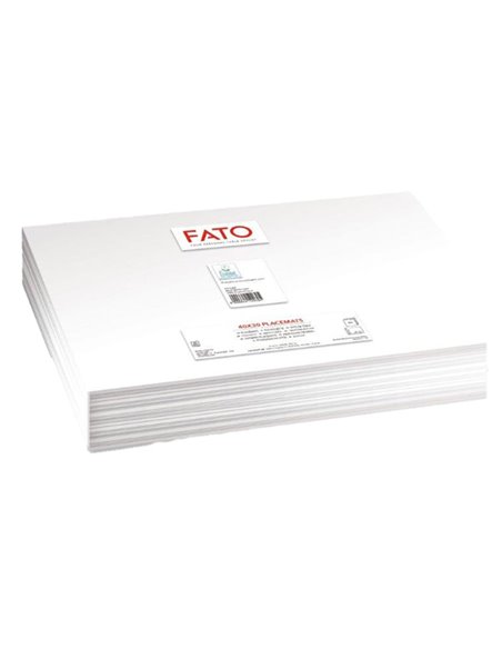480 Tovagliette Easy Ecolabel in fibra riciclata 40x30cm bianco Fato 84016202 FATO TISSUE HO.RE.CA-TOVAGLIE-RUNNER