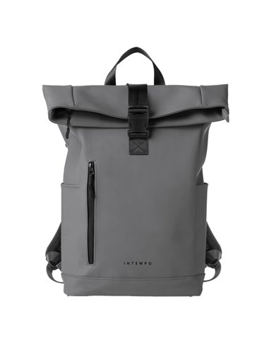 Zaino Roll-top Drop gomma antipioggia dim. 30x42x14cm grigio InTempo 9239DR22
