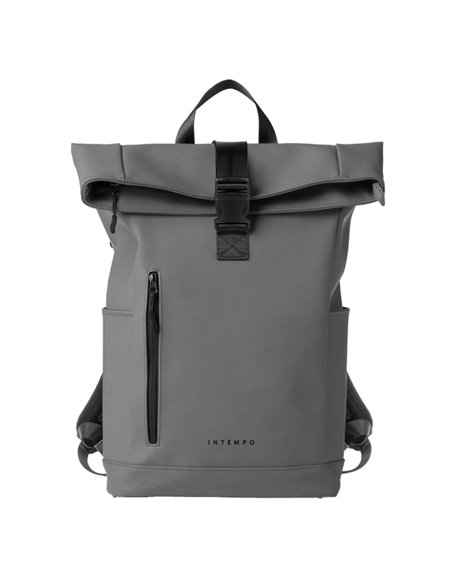 Zaino Roll-top Drop gomma antipioggia dim. 30x42x14cm grigio InTempo 9239DR22