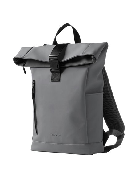 Zaino Roll-top Drop gomma antipioggia dim. 30x42x14cm grigio InTempo 9239DR22