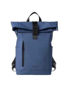 Zaino Roll-top Drop gomma antipioggia dim. 30x42x14cm blu InTempo 9239DR32