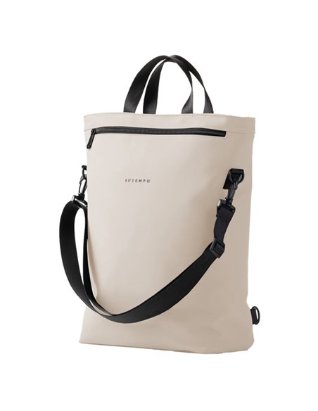 Borsa zainabile Drop gomma antipioggia dim. 30x44x14cm crema InTempo 9234DR21 IN TEMPO BORSE-CARTELLE-VALIGIE
