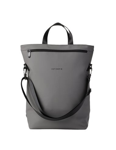Borsa zainabile Drop gomma antipioggia dim. 30x44x14cm grigio InTempo 9234DR22 IN TEMPO BORSE-CARTELLE-VALIGIE