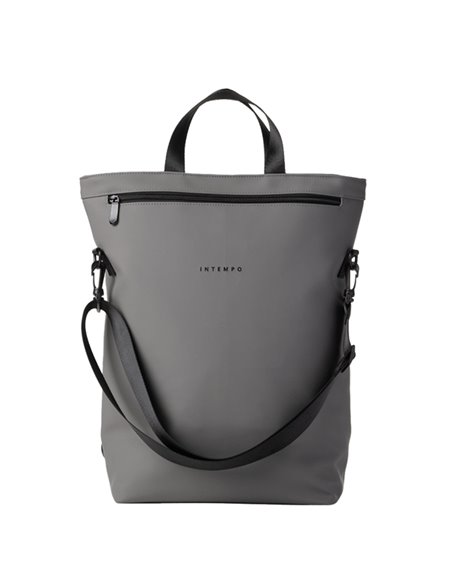 Borsa zainabile Drop gomma antipioggia dim. 30x44x14cm grigio InTempo 9234DR22 IN TEMPO BORSE-CARTELLE-VALIGIE