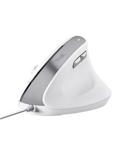 Mouse ergonomico Bayo II con filo Bianco_trust 25397
