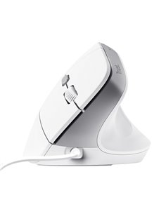 Mouse ergonomico Bayo II con filo Bianco_trust 25397 2