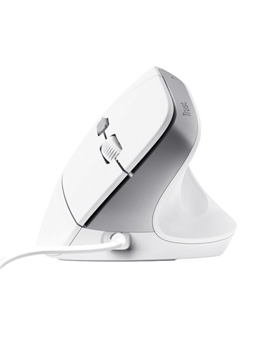 Mouse ergonomico Bayo II con filo Bianco_trust 25397