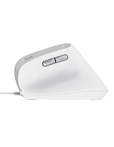Mouse ergonomico Bayo II con filo Bianco_trust 25397