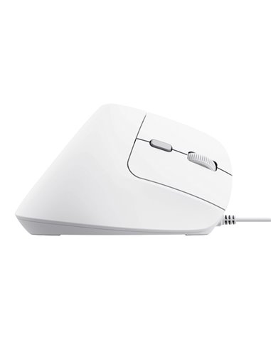 Mouse ergonomico Bayo II con filo Bianco_trust 25397