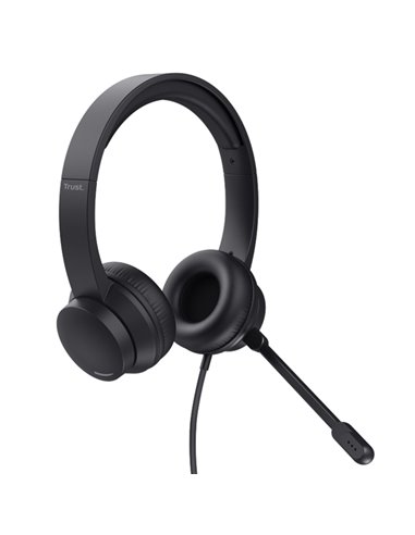 Cuffie con microfono USB per PC HS-201 _Trust 25373 TRUST ALTOPARLANTI-MICROFONI-CUFFIE