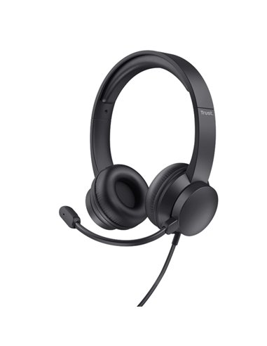 Cuffie con microfono USB per PC HS-201 _Trust 25373 TRUST ALTOPARLANTI-MICROFONI-CUFFIE