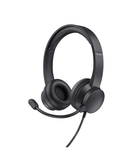 Cuffie con microfono USB per PC HS-201 _Trust 25373 TRUST ALTOPARLANTI-MICROFONI-CUFFIE
