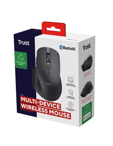 Mouse wireless multi-dispositivo Ozaa+ Nero - Trust 24820