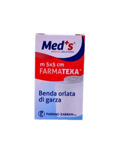 Scatola 12 bende di garza orlata 5cm x 5mt BEN244 MED's MEDICAMENTI