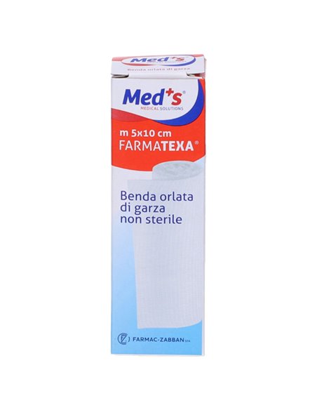 Scatola 12 bende di garza orlata 10cm x 5mt BEN246 MED's MEDICAMENTI