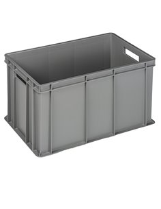 Cassa industriale Europa 60x40x32cm 64L grigio Mobil Plastic 4432-GRI Mobil Plastic CONTENITORI MULTIUSO