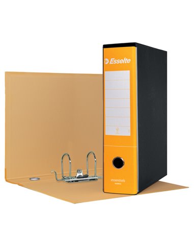 Registratore ESSENTIALS G75 giallo dorso 8cm f.to protocollo ESSELTE 390775090 ESSELTE REGISTRATORI A LEVA