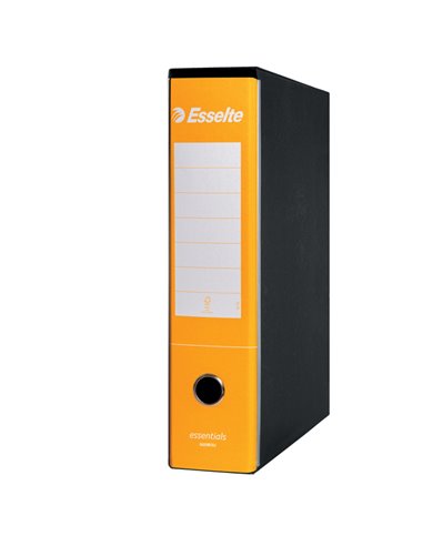 Registratore ESSENTIALS G75 giallo dorso 8cm f.to protocollo ESSELTE 390775090 ESSELTE REGISTRATORI A LEVA