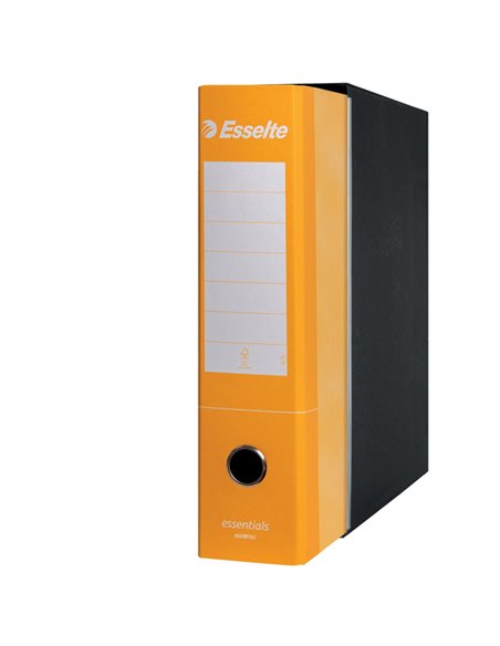 Registratore ESSENTIALS G75 giallo dorso 8cm f.to protocollo ESSELTE 390775090 ESSELTE REGISTRATORI A LEVA