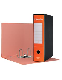 Registratore ESSENTIALS G75 arancione dorso 8cm f.to protocollo ESSELTE 390775200 ESSELTE REGISTRATORI A LEVA