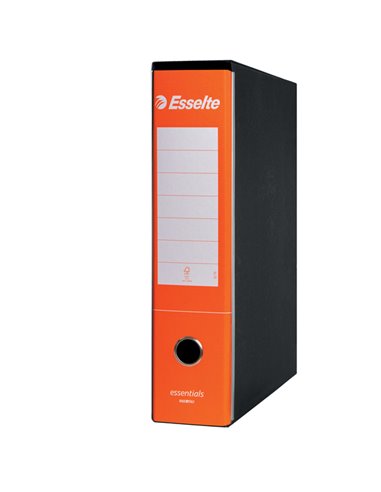 Registratore ESSENTIALS G75 arancione dorso 8cm f.to protocollo ESSELTE 390775200 ESSELTE REGISTRATORI A LEVA