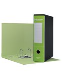 Registratore ESSENTIALS G75 verde chiaro dorso 8cm f.to protocollo ESSELTE 390775600
