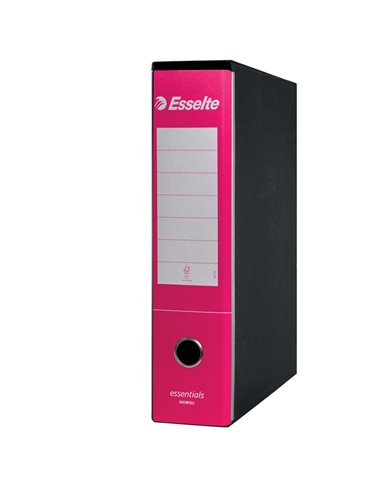 Registratore ESSENTIALS G75 fucsia dorso 8cm f.to protocollo ESSELTE 390775900 ESSELTE REGISTRATORI A LEVA