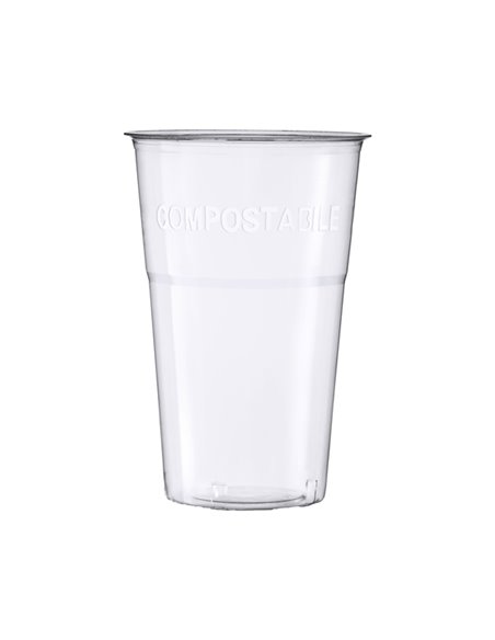 20 Bicchieri birra in PLA 390ml trasparenti Dopla 22708 DOPLA BICCHIERI E CANNUCCE MONOUSO