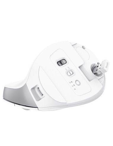 Mouse Ergonomico Bayo+ wireless Bianco -Trust 25399 TRUST TASTIERE E MOUSE