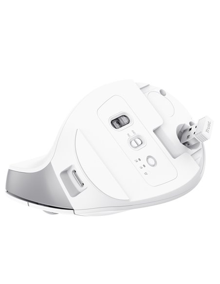 Mouse Ergonomico Bayo+ wireless Bianco -Trust 25399 TRUST TASTIERE E MOUSE