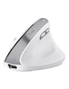 Mouse Ergonomico Bayo II wireless Bianco -Trust 25398