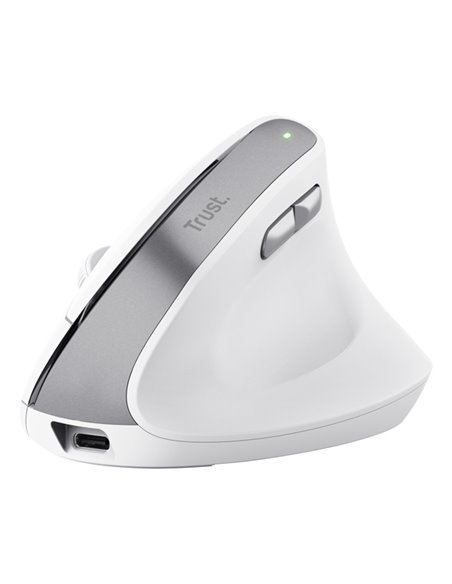 Mouse Ergonomico Bayo II wireless Bianco -Trust 25398