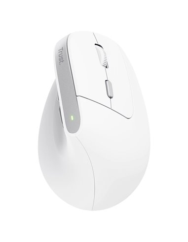 Mouse Ergonomico Bayo II wireless Bianco -Trust 25398